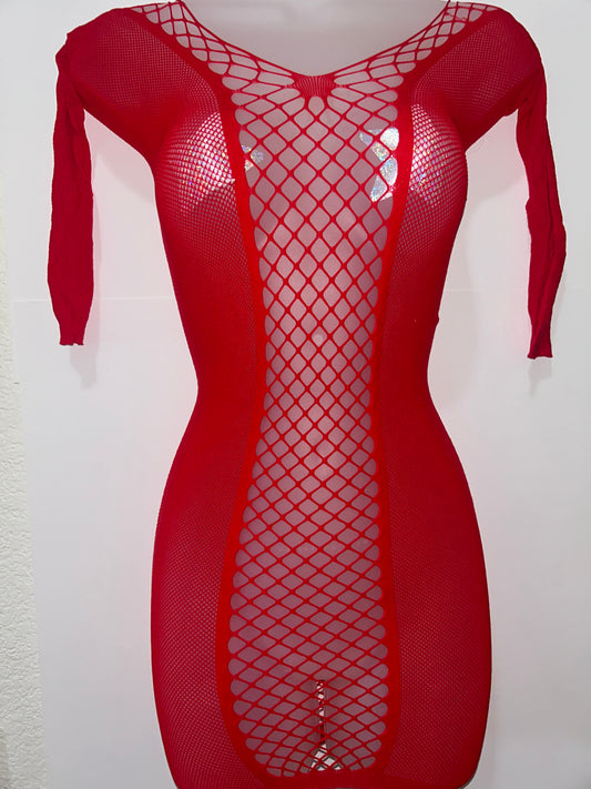 Fishnet dress